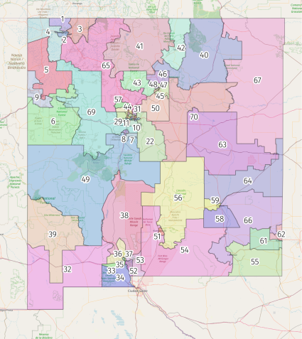 New Mexico House of Representatives districts